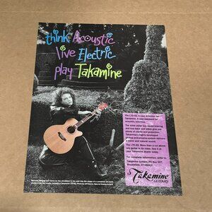 Michael Hedges - Takamine Guitars - 1992 Print Advertisement